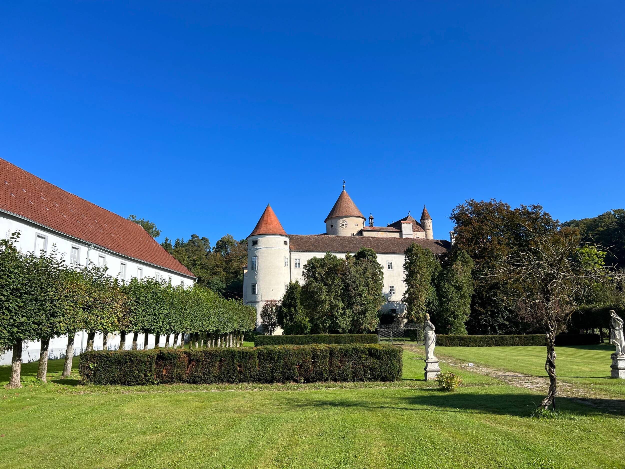 Schloss Bliock vom Garten Kopie schloss schwertberg