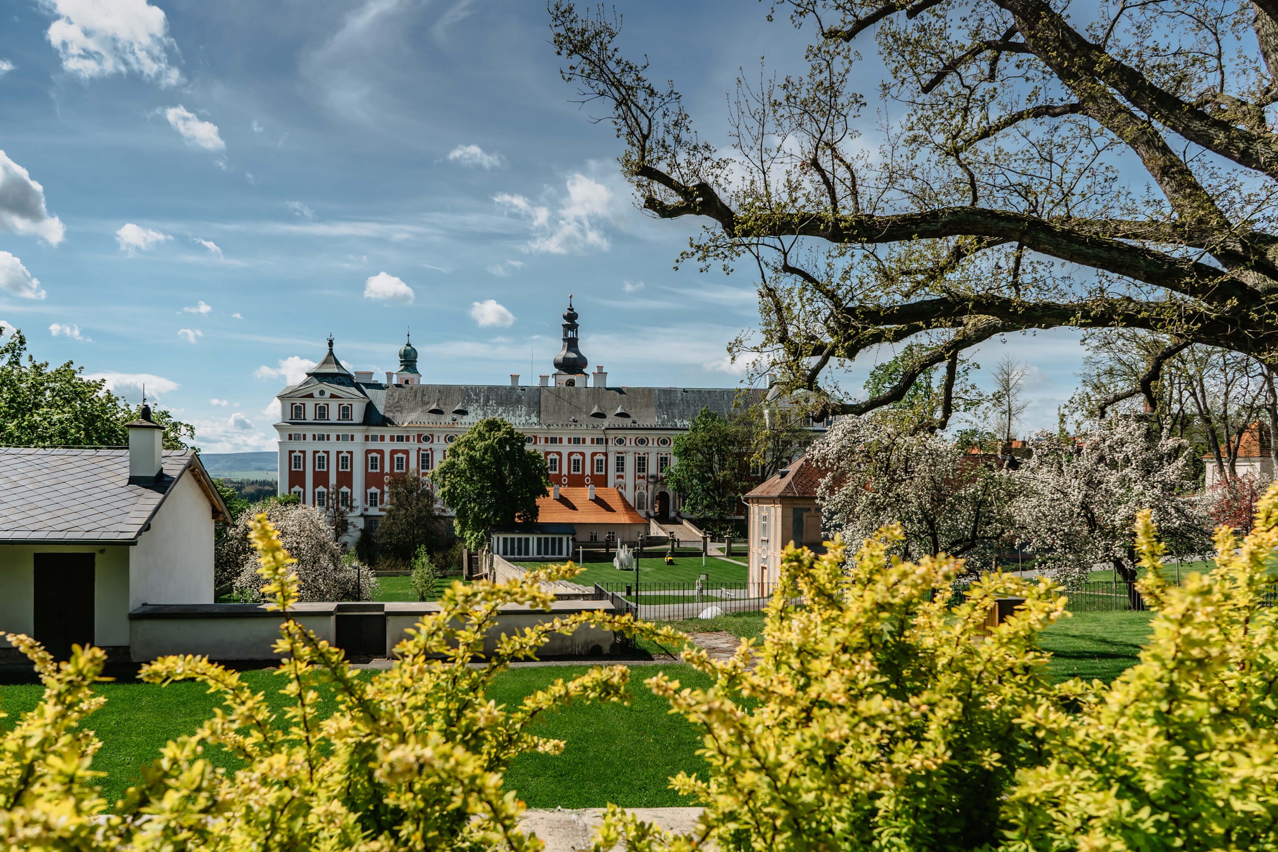 broumov monastery spring view