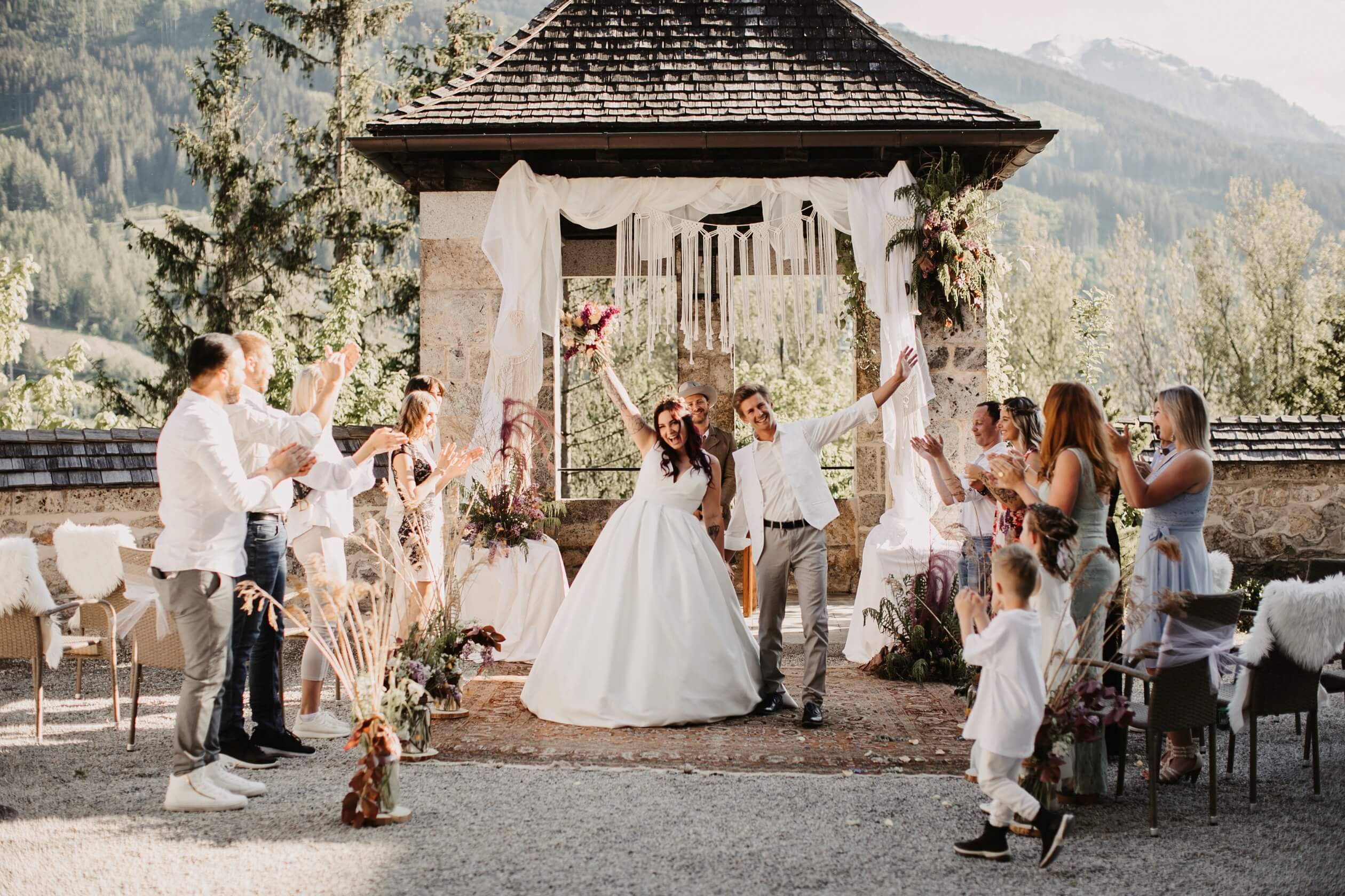 caslte fischhorn austria just married