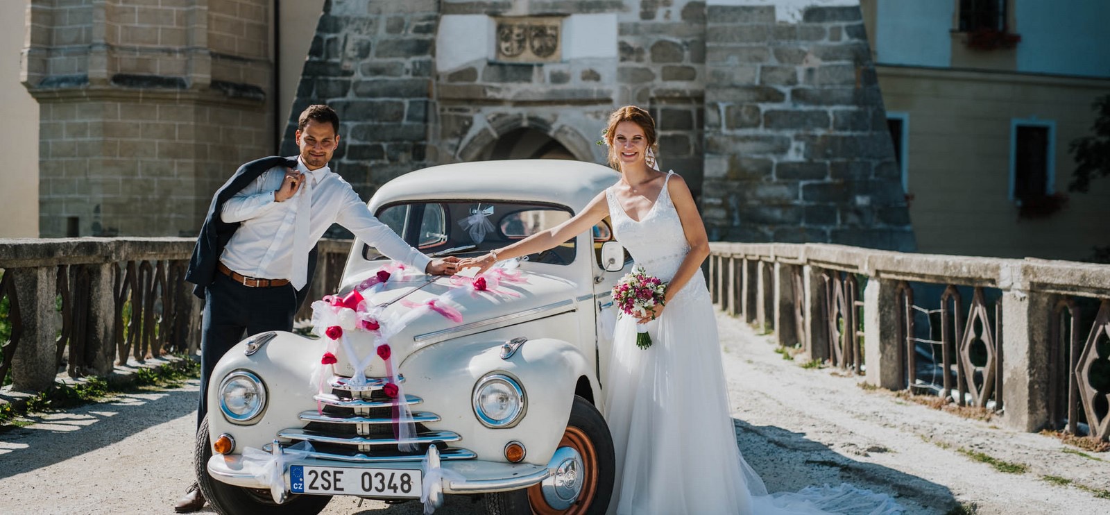 castle blatna czech republic wedding car