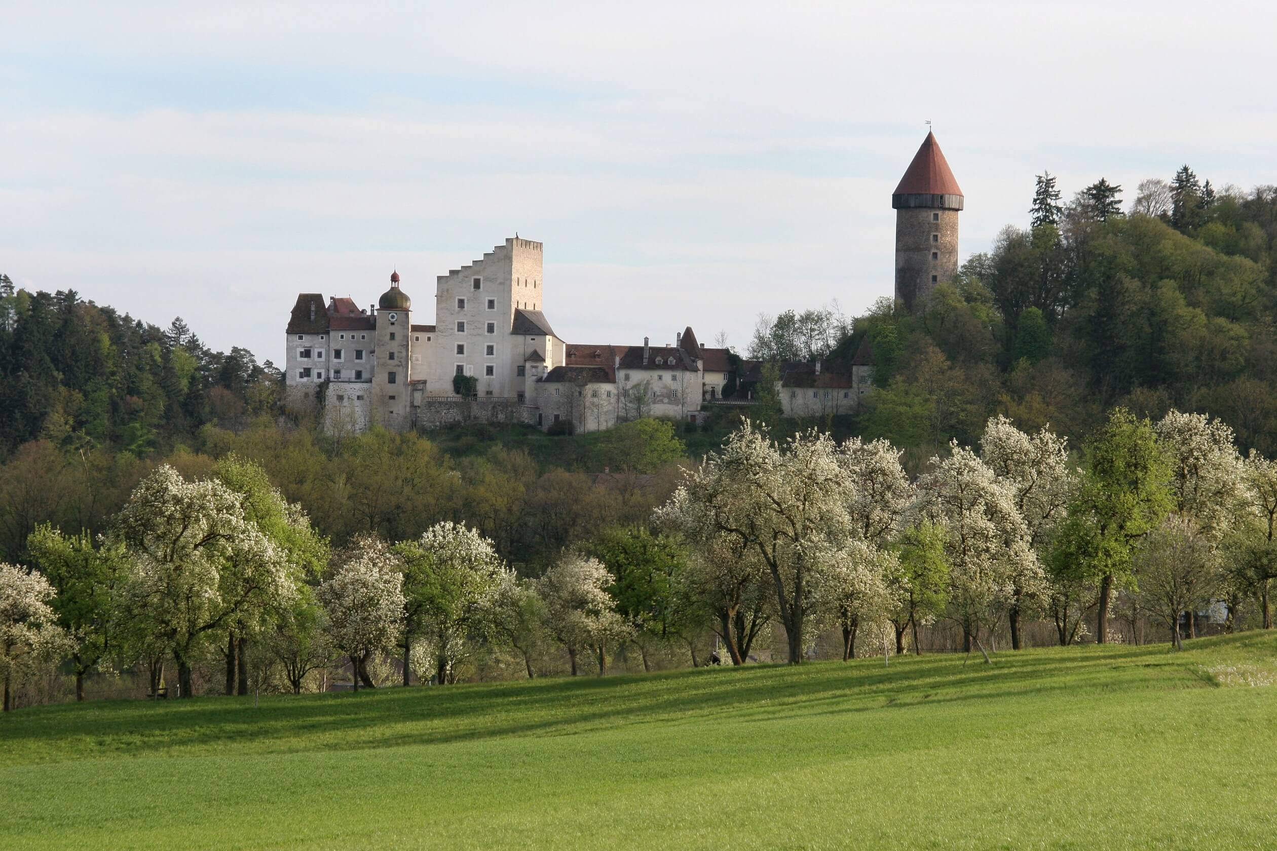 castle clam view from north side austria