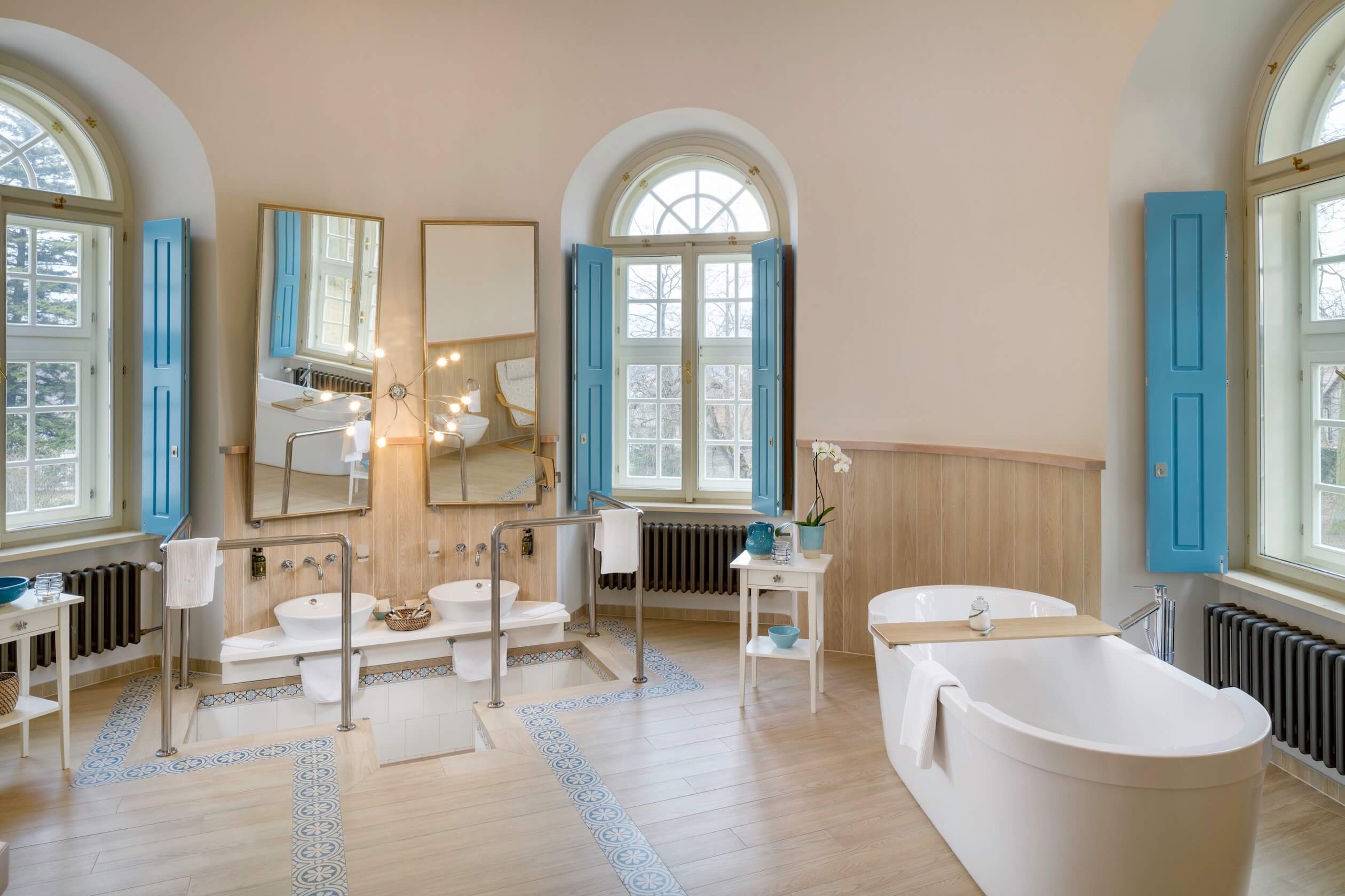 castle heralec Czechia presidential suite bathroom