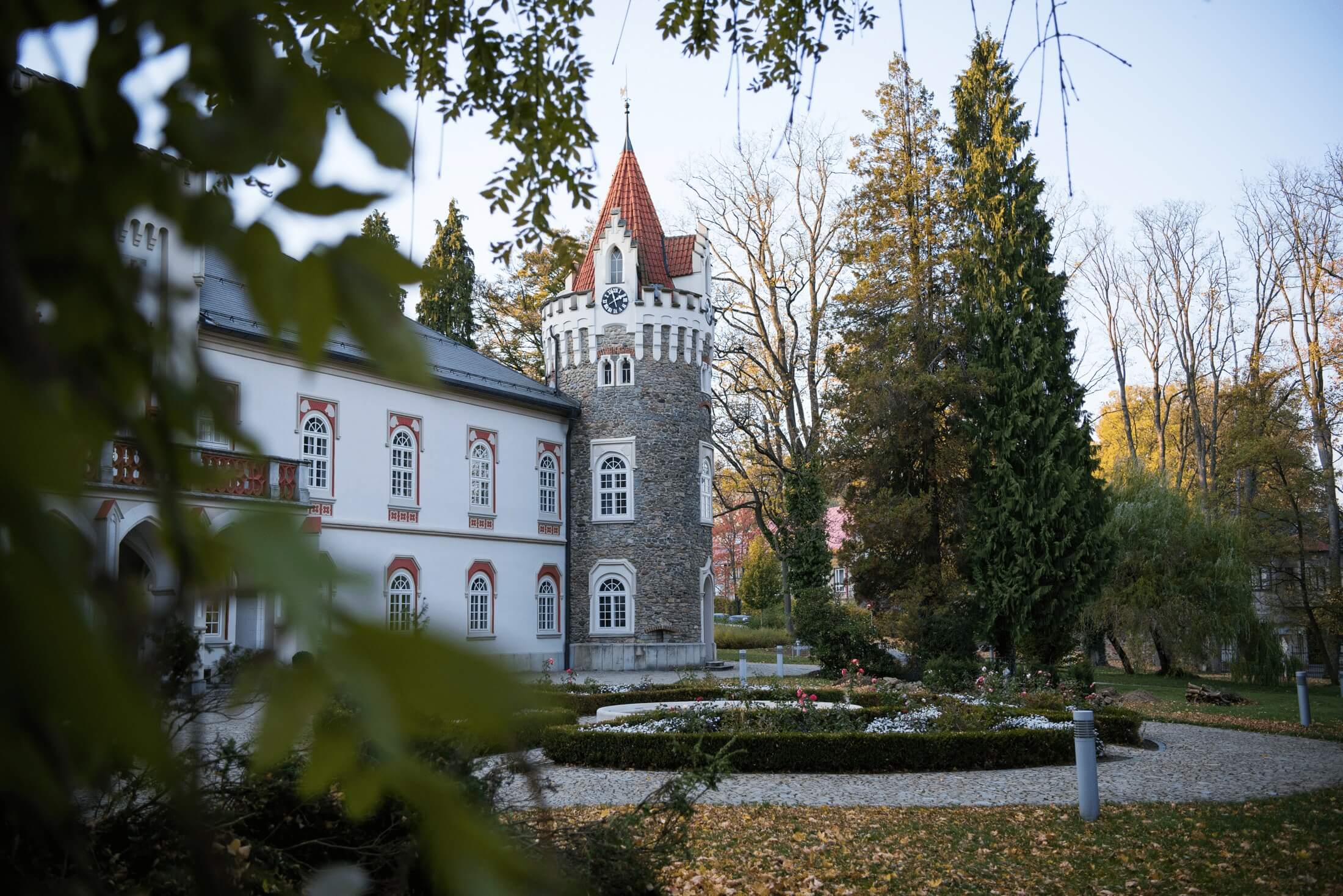 castle heralec Czechia tower park