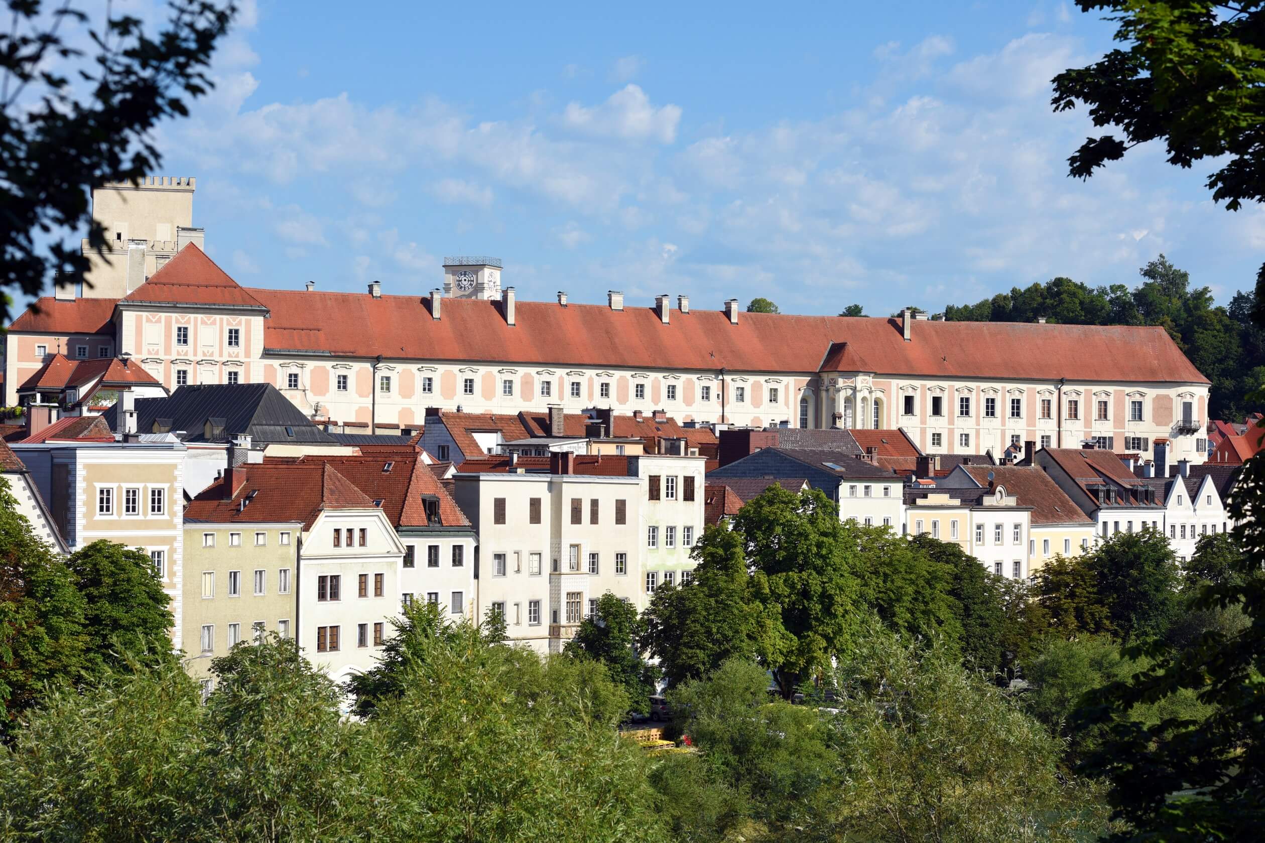 castle lamberg steyr within the city