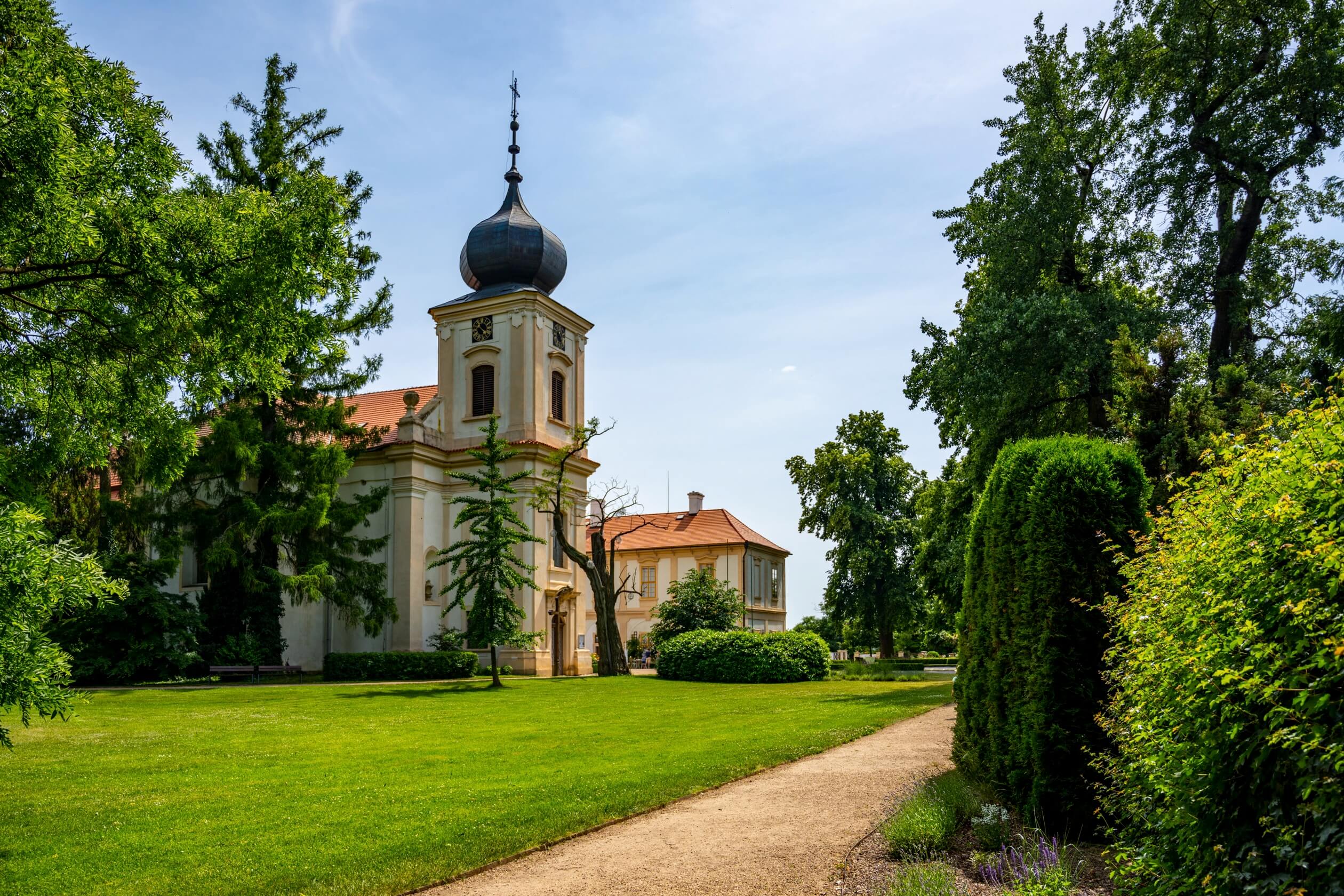 castle loucen chappel czech republic