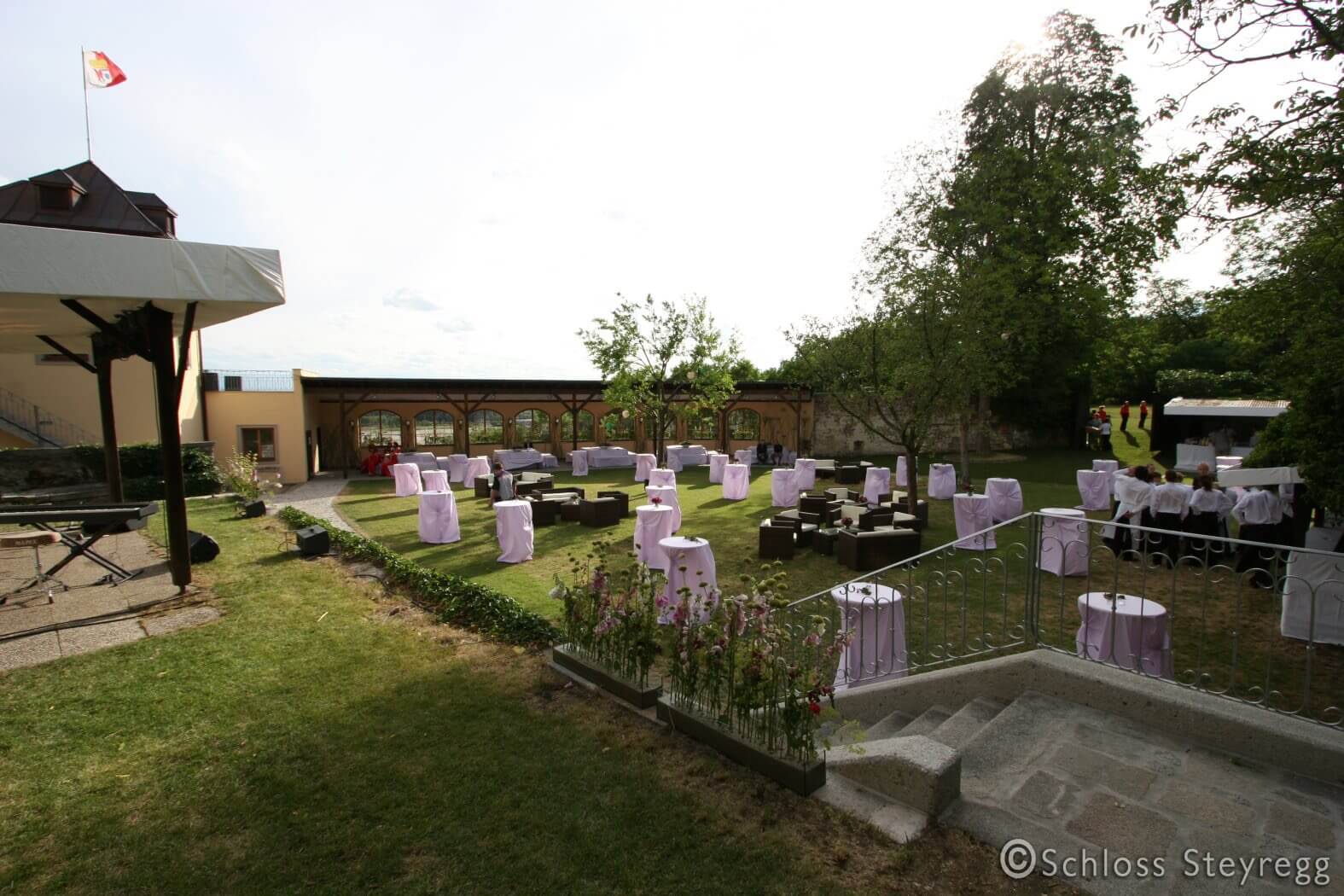 castle steyregg upper reception garden