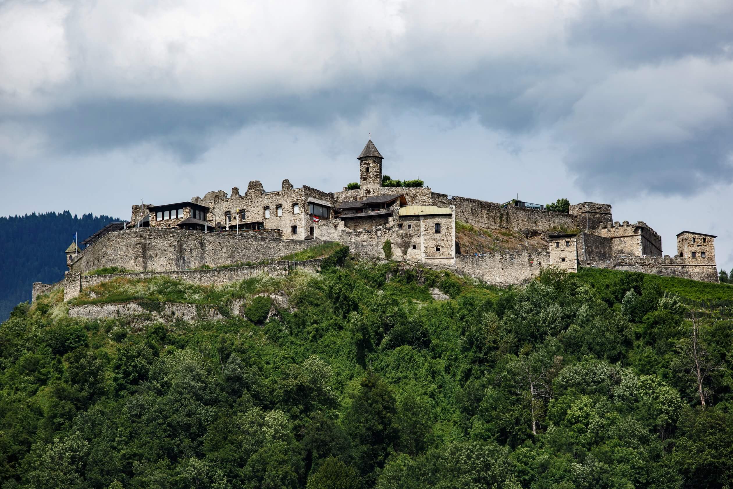 fortress landskorn villach austria cloudy