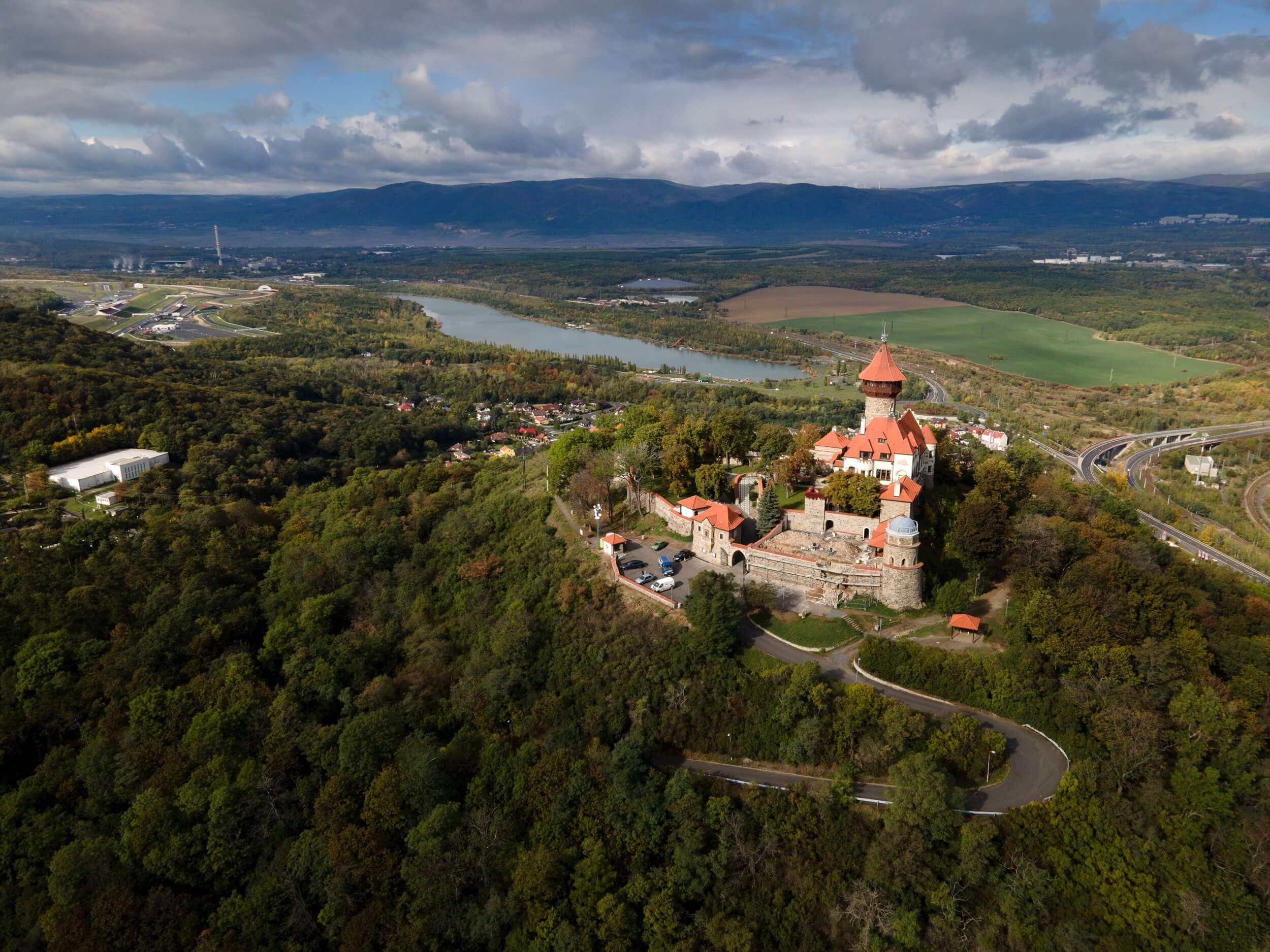 hnevin castle aerial view