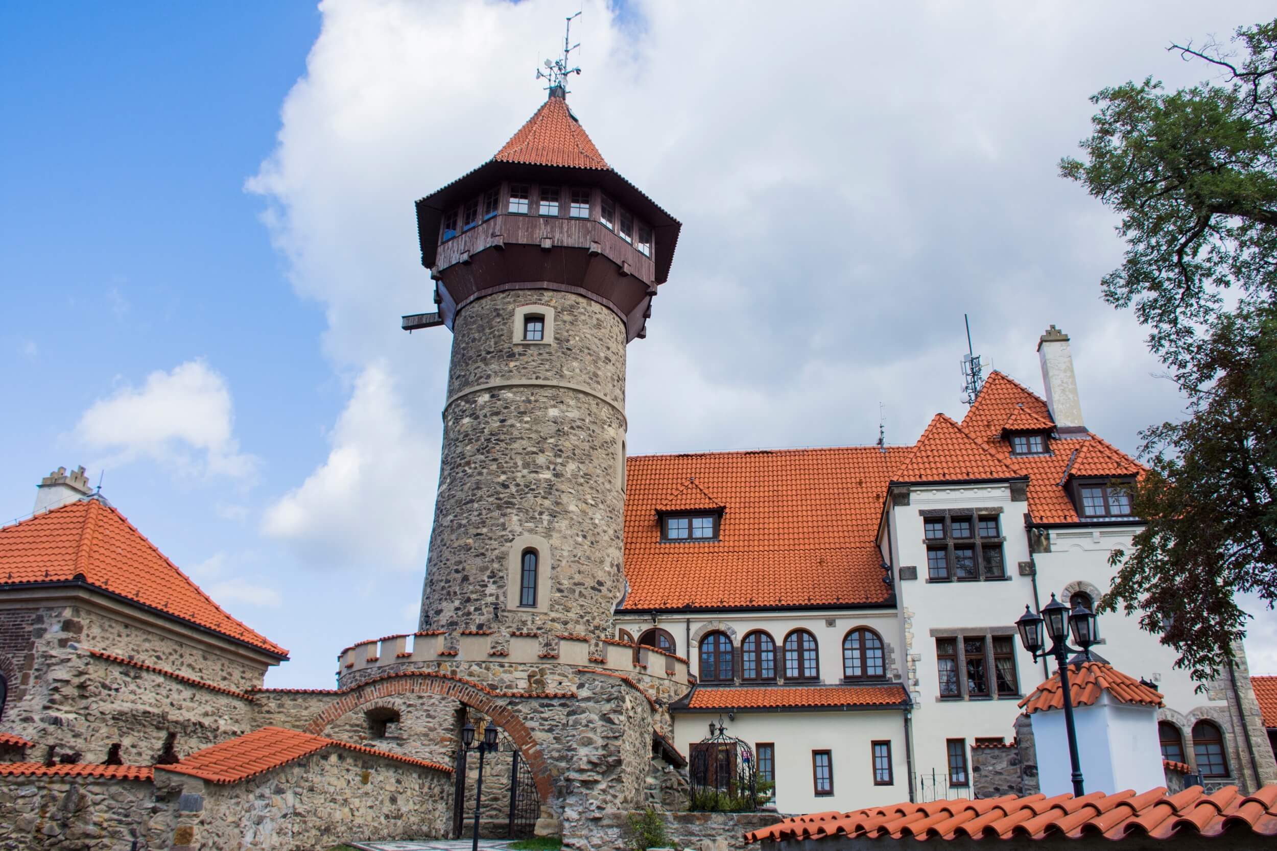 hnevin castle tower and bulding