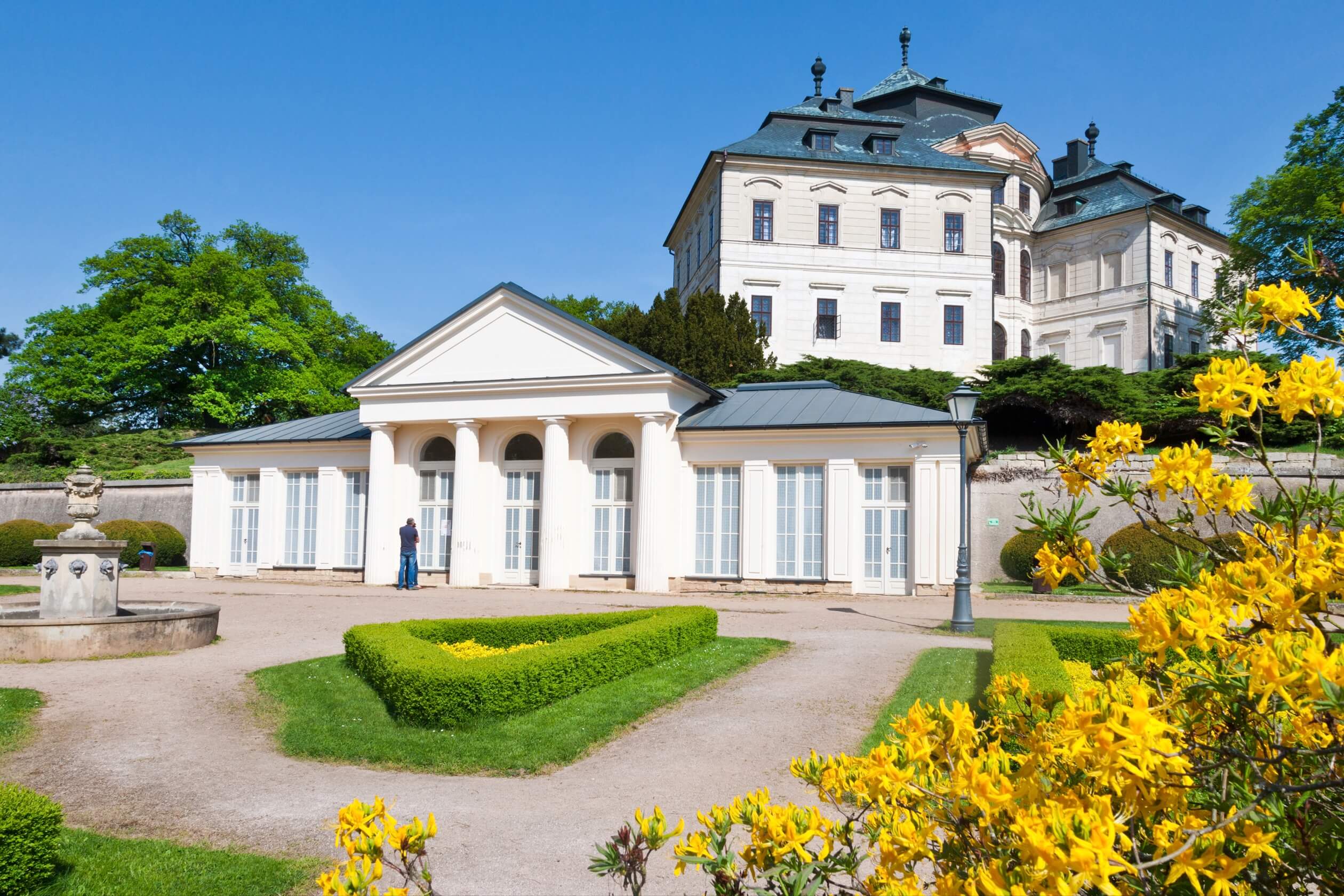 karlova koruna czech republic castle sunny cafe