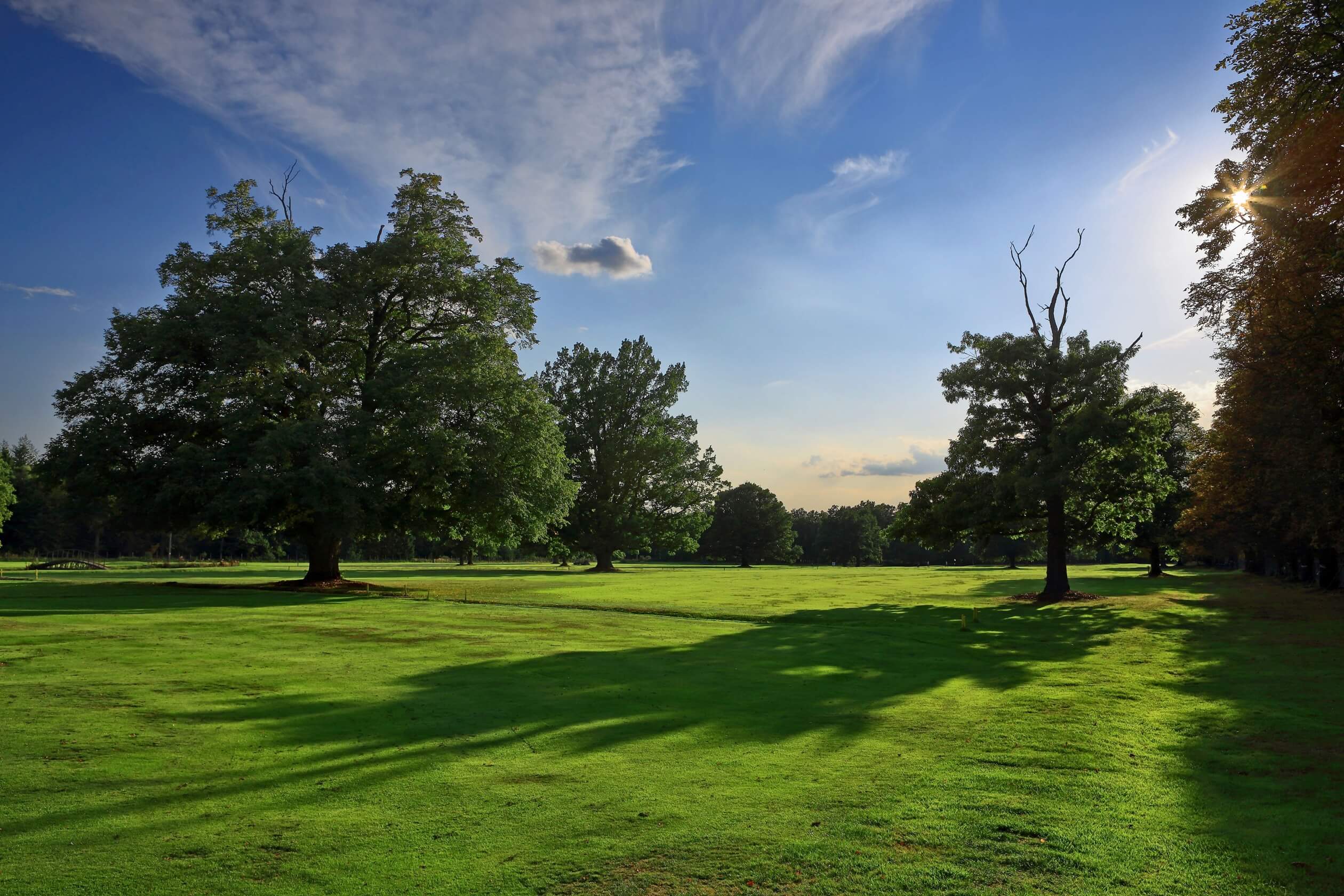 park in beautiful sunlight castle bechyne