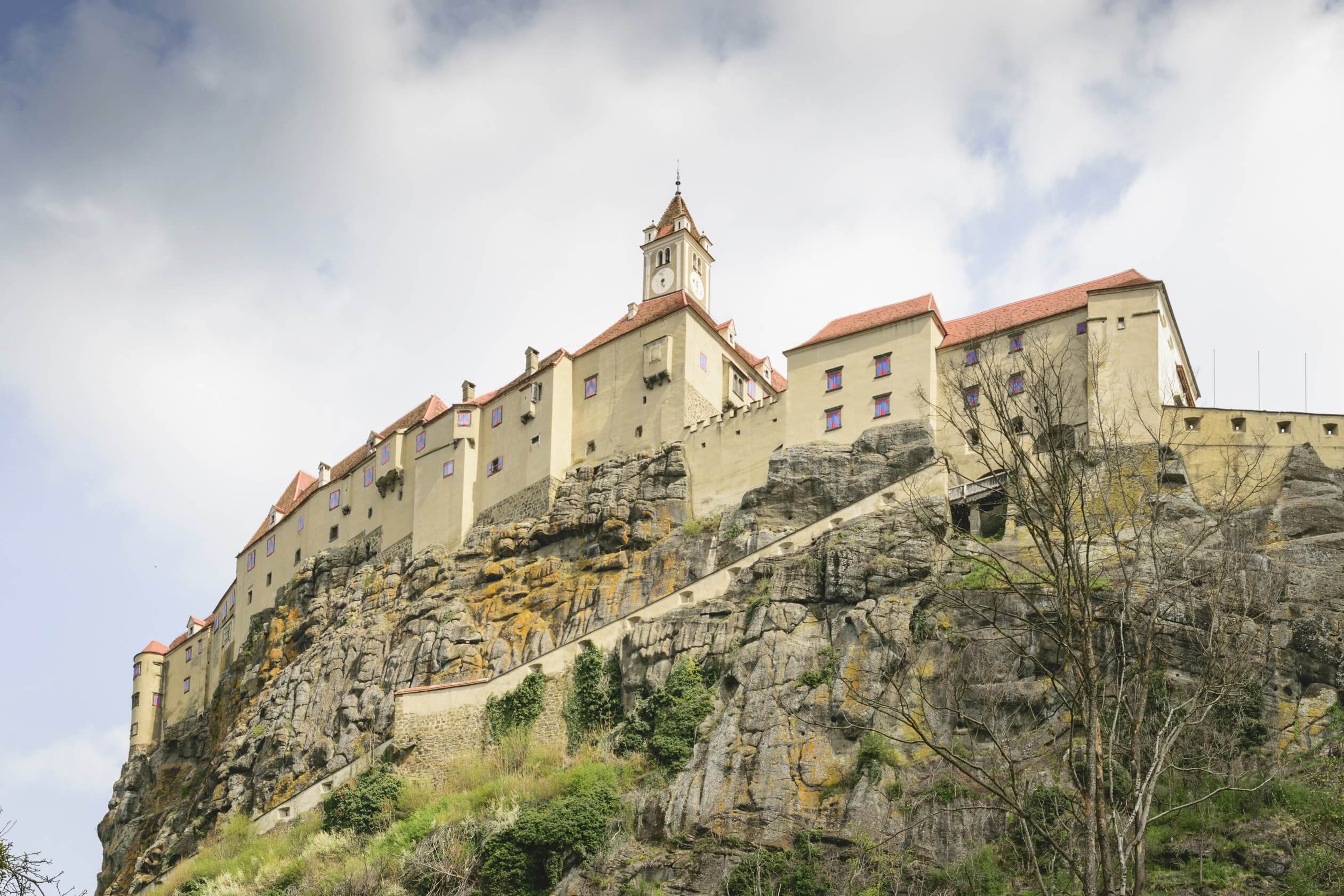 riegersburg castle austria walls on cliff