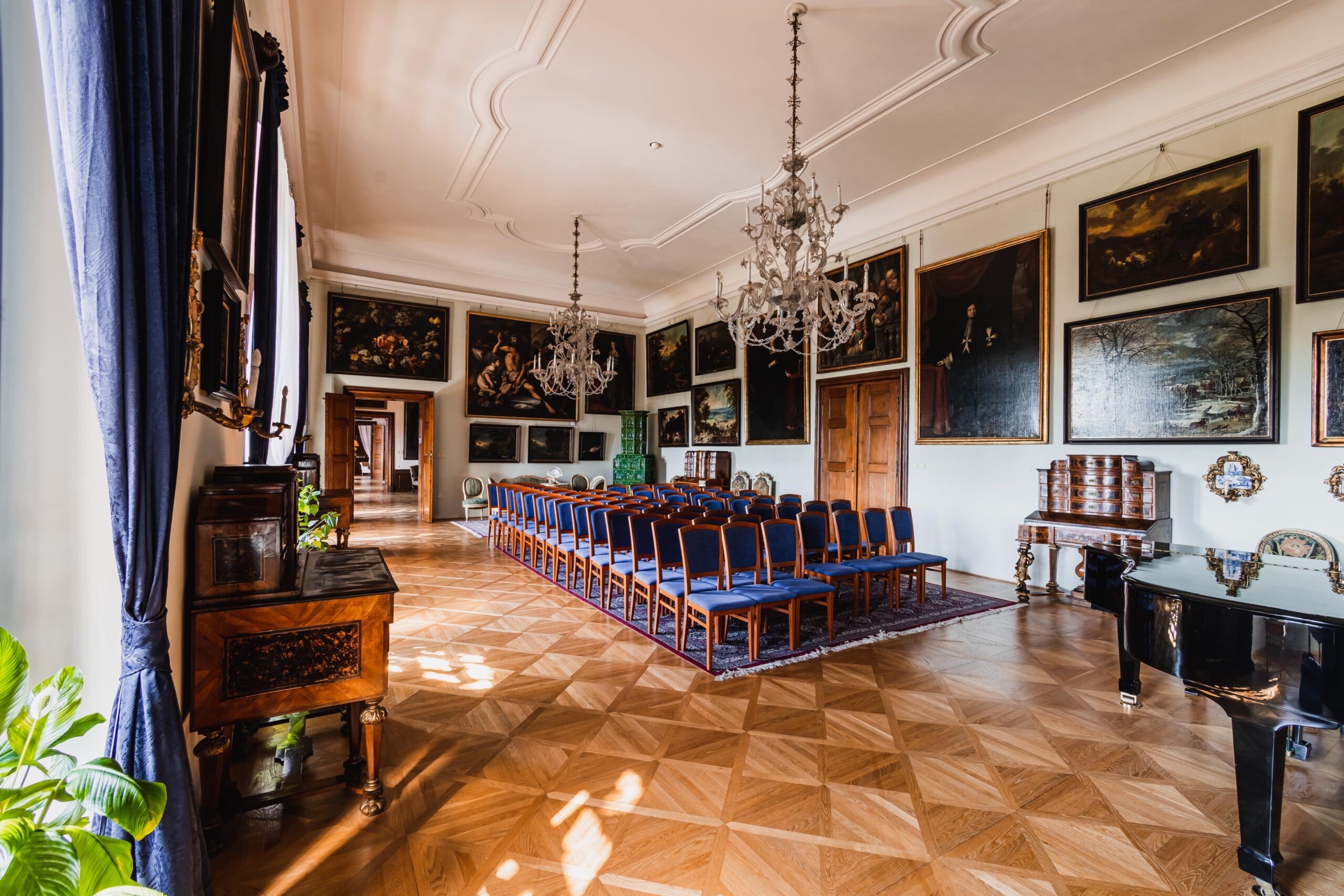 rychnov kolowrat castle piano hall