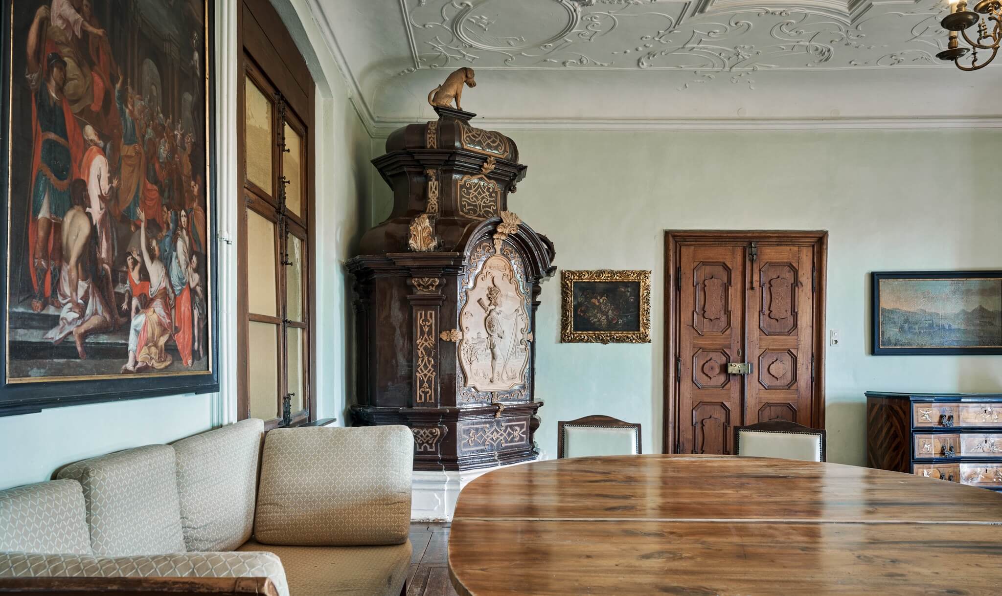 schloss drosendorf castle parlour fireplace