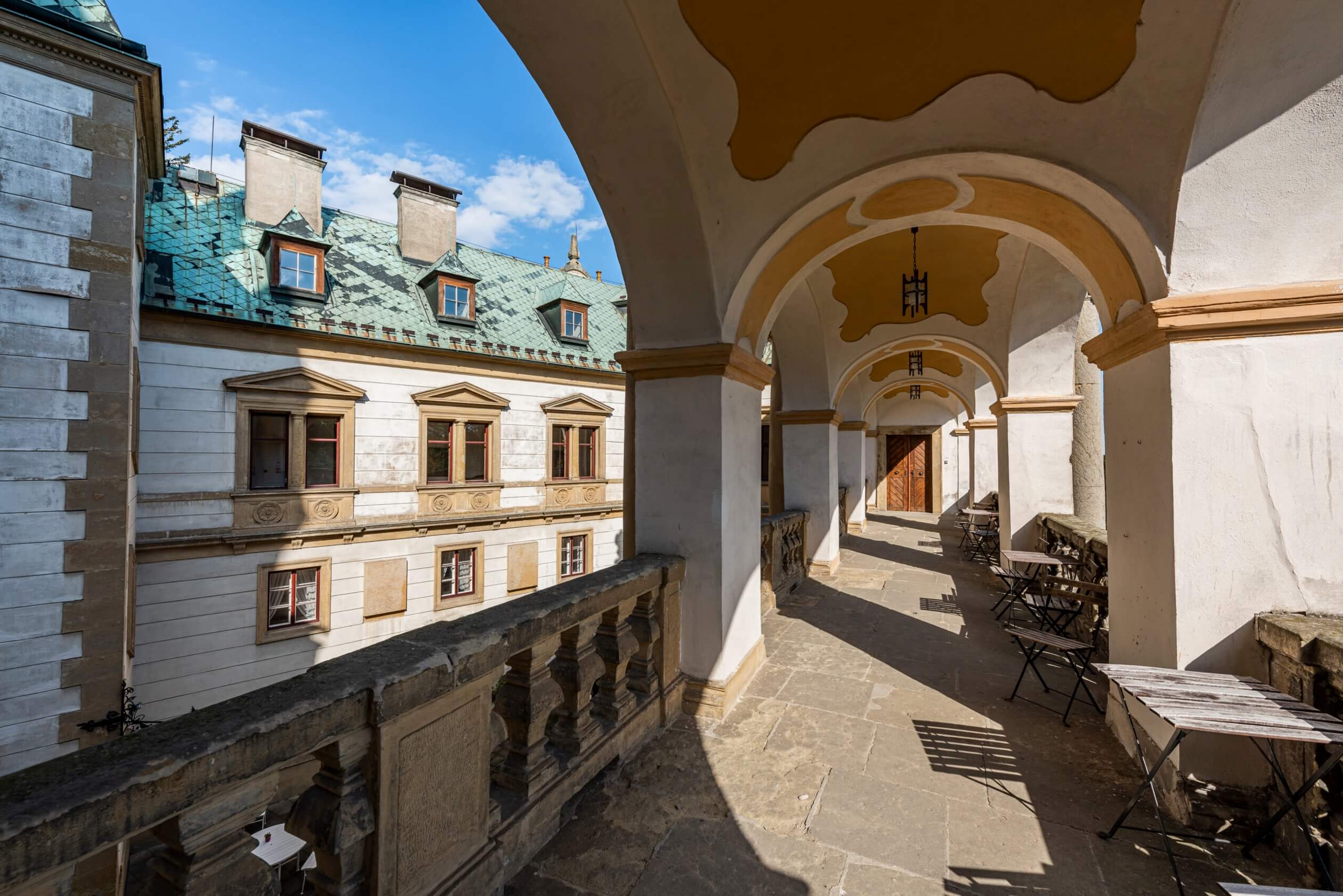 stranov castle czechia aisle