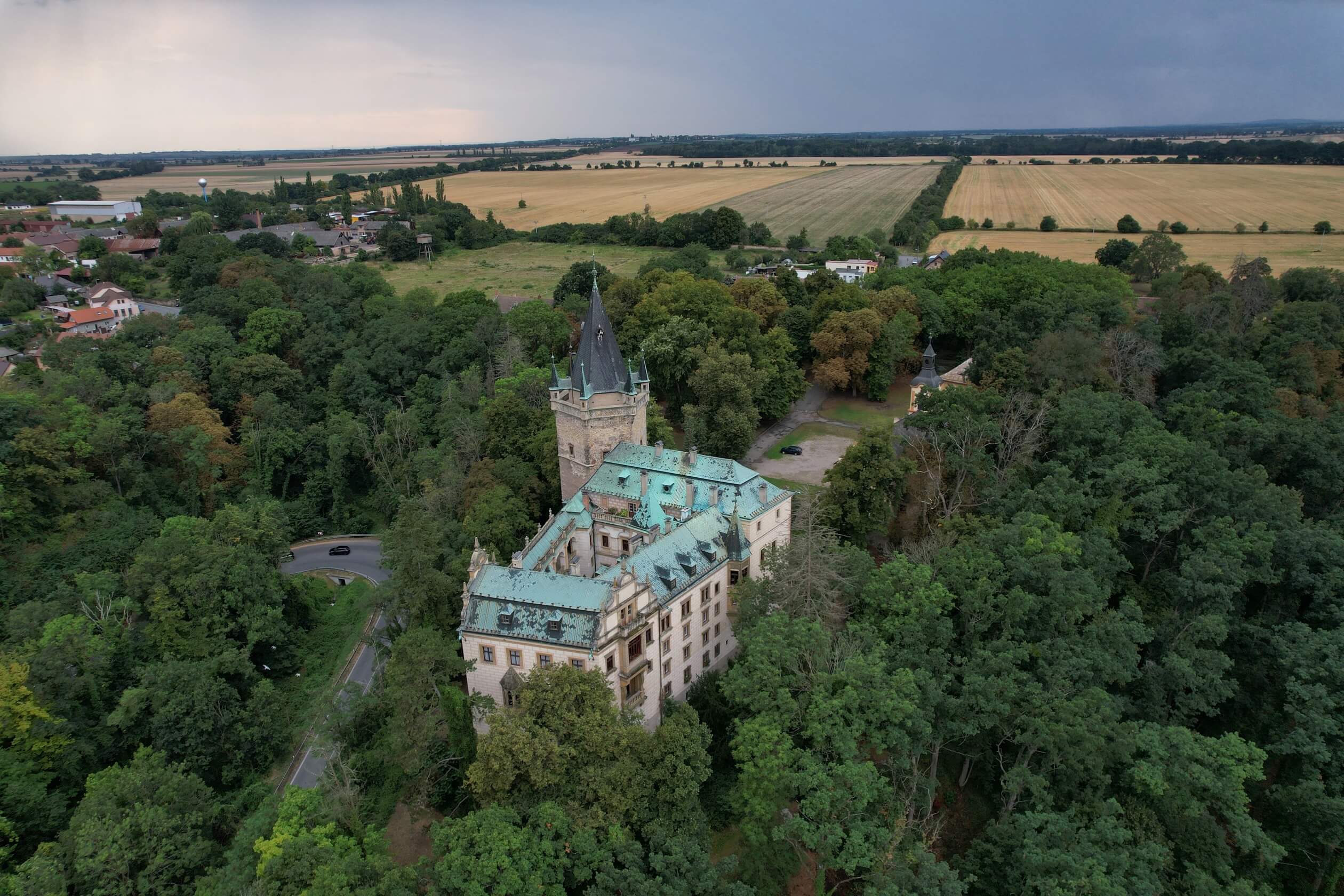 stranov castle czechia drone