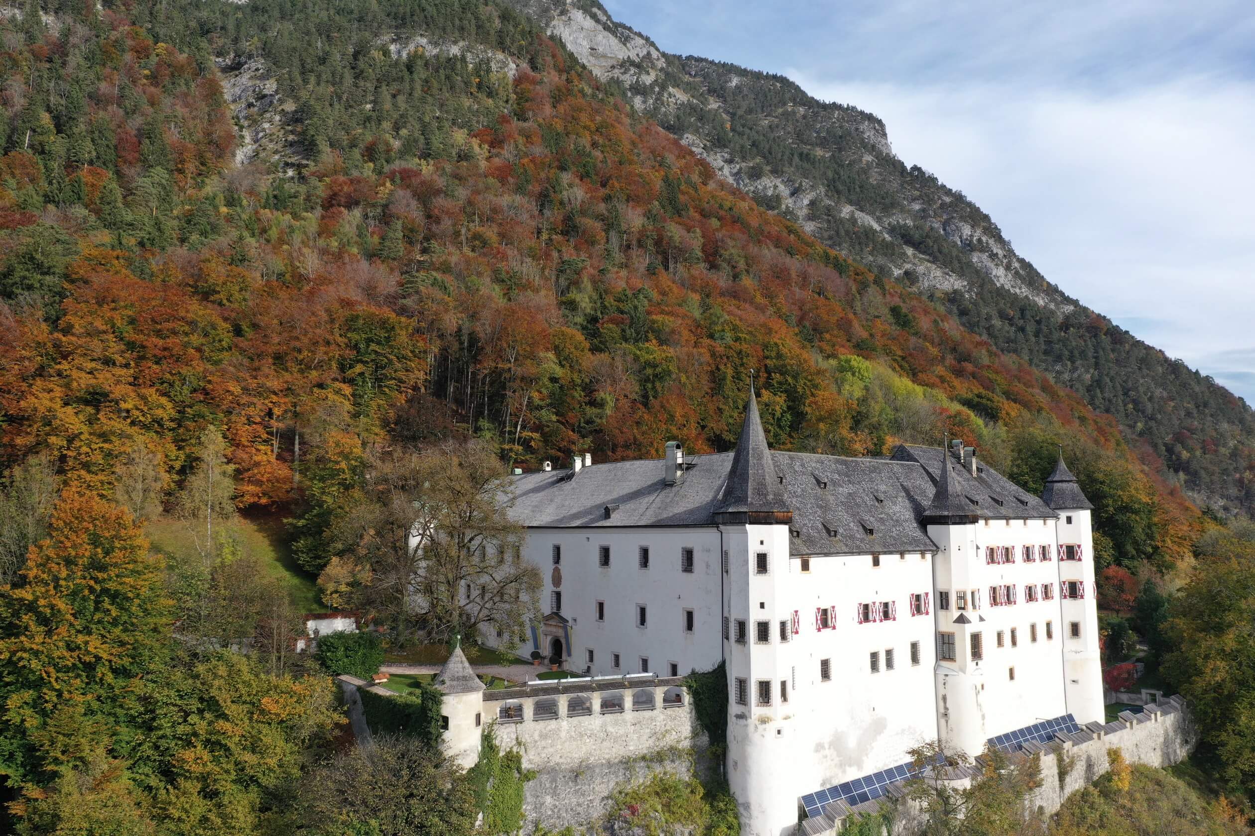 tratzberg castle austria autum