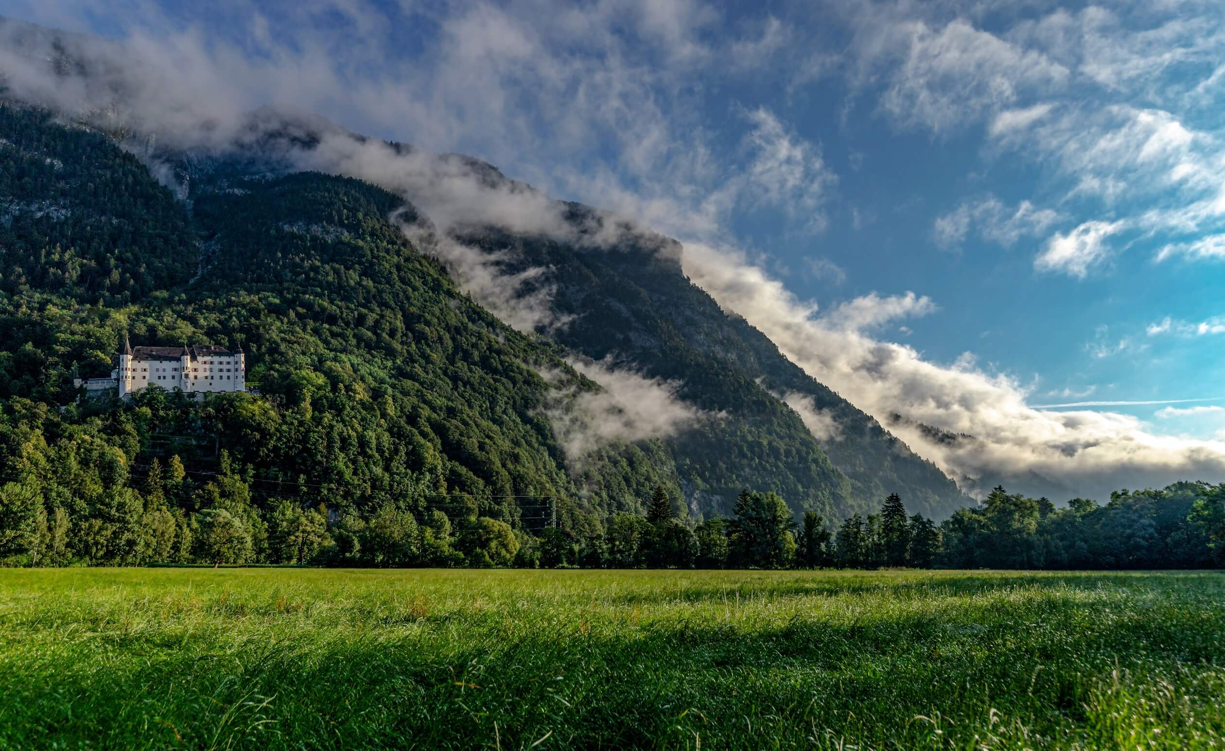 tratzberg castle austria wide shot