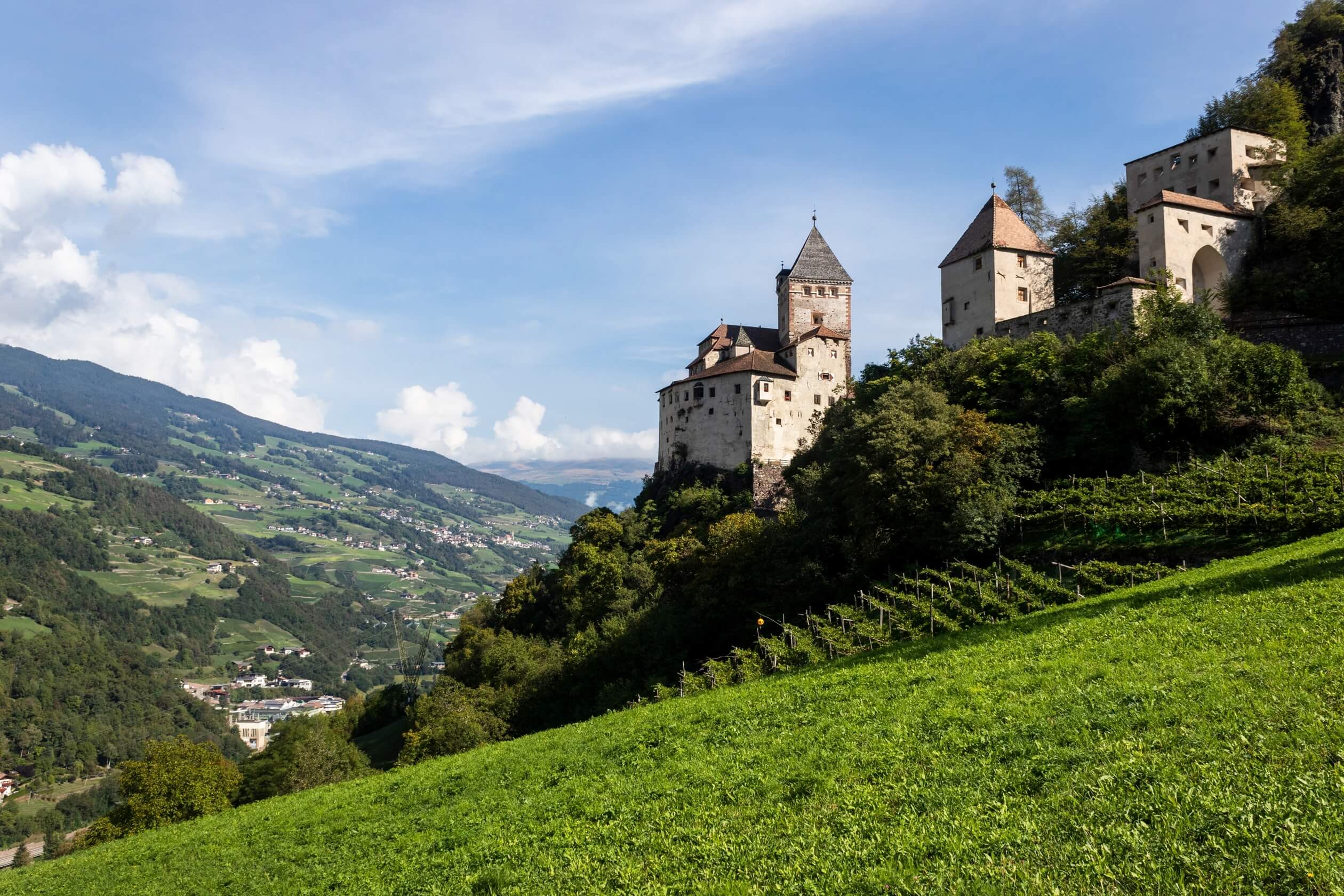 trostburg castle italy tyrol sunny