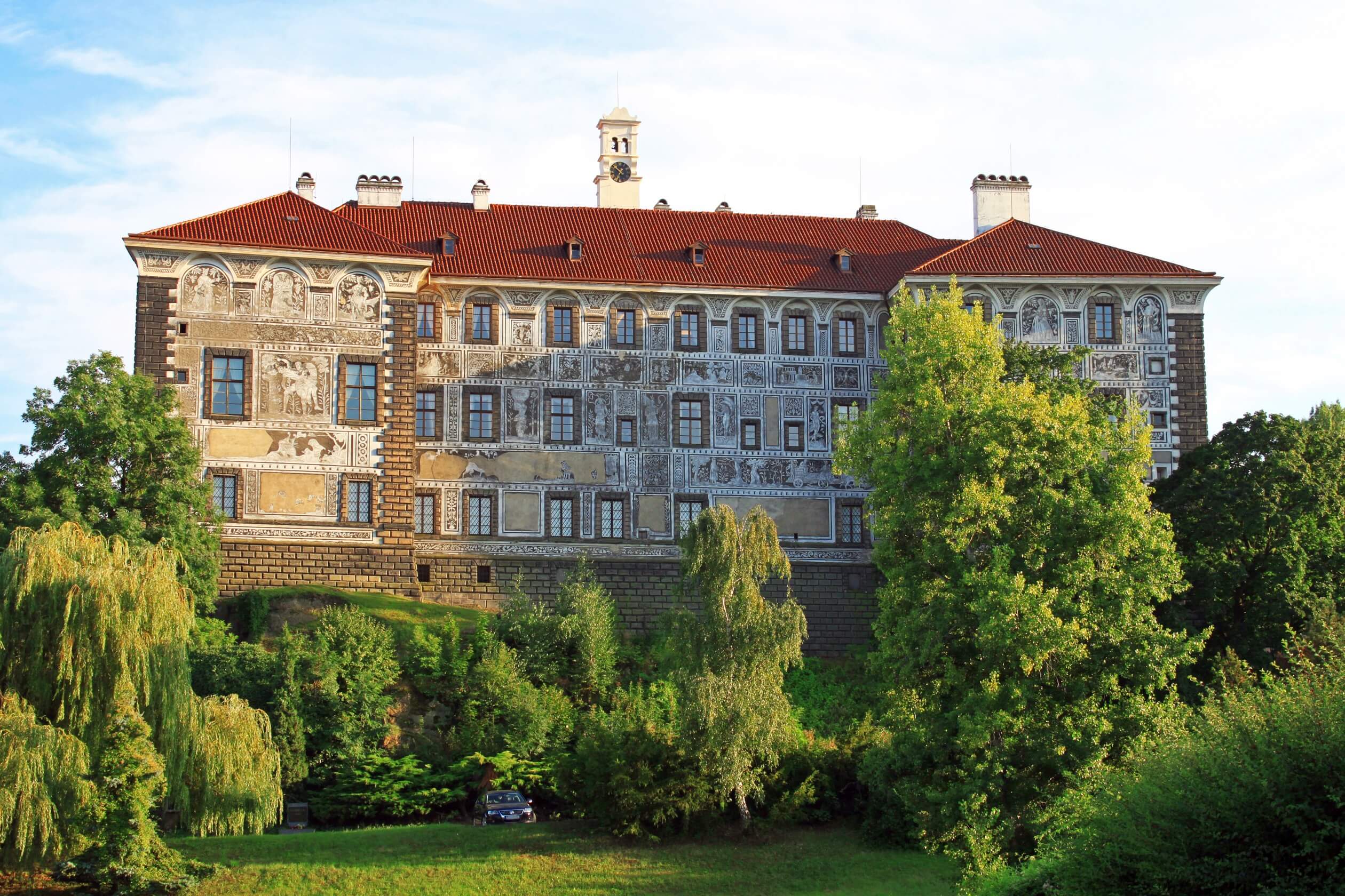 view from park nelahozeves castle