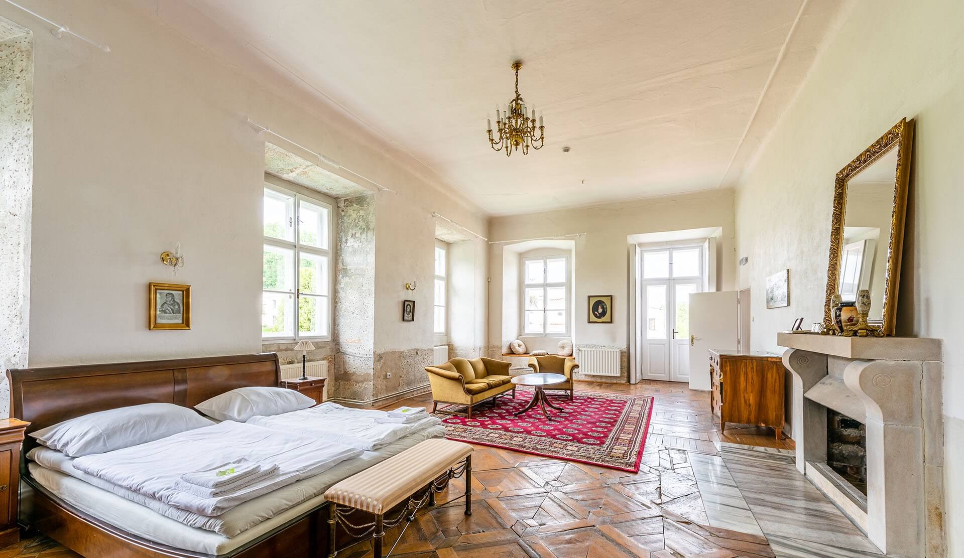 vilemov castle czech republic profile double bed room