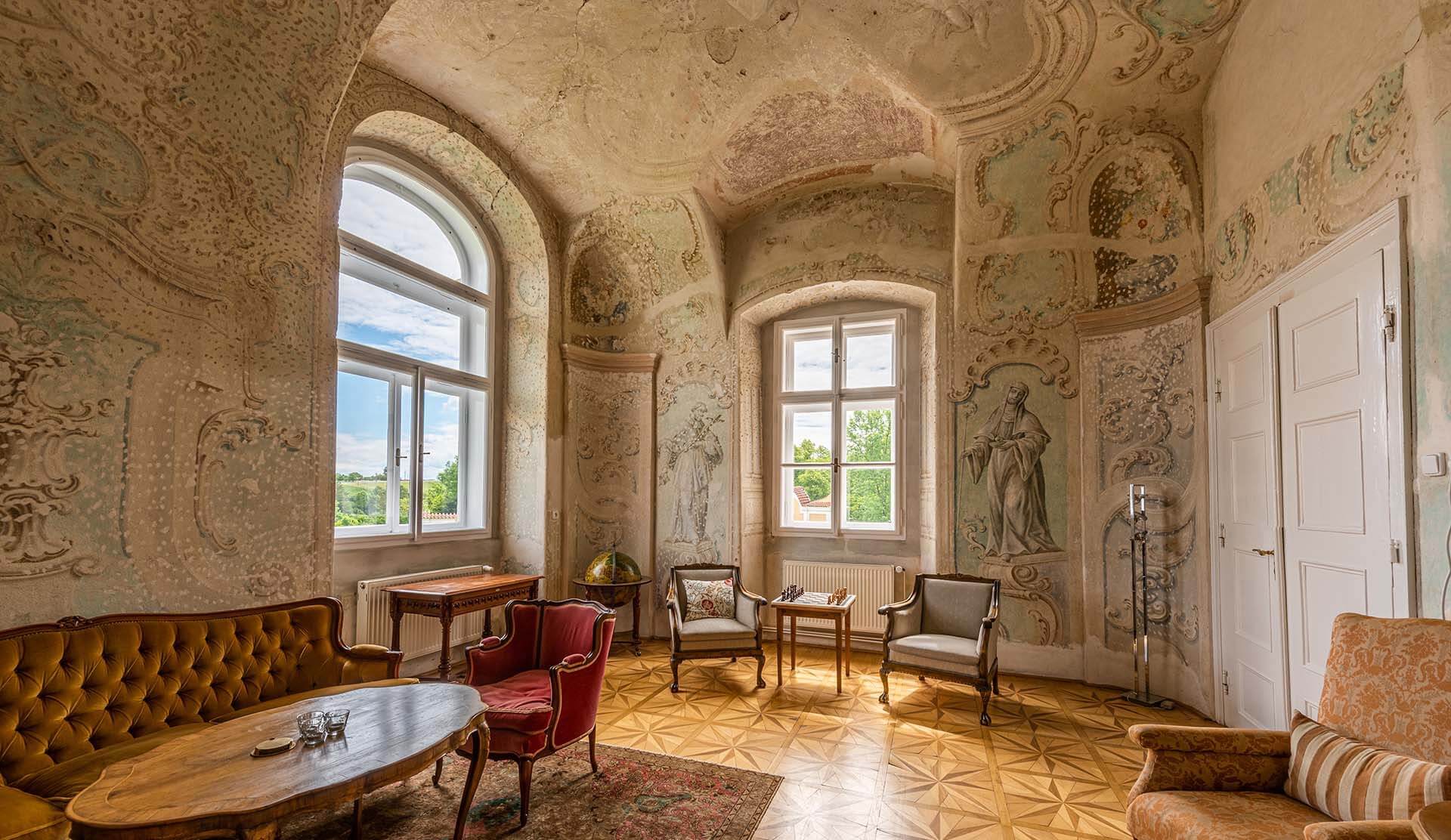 vilemov castle czech republic profile room