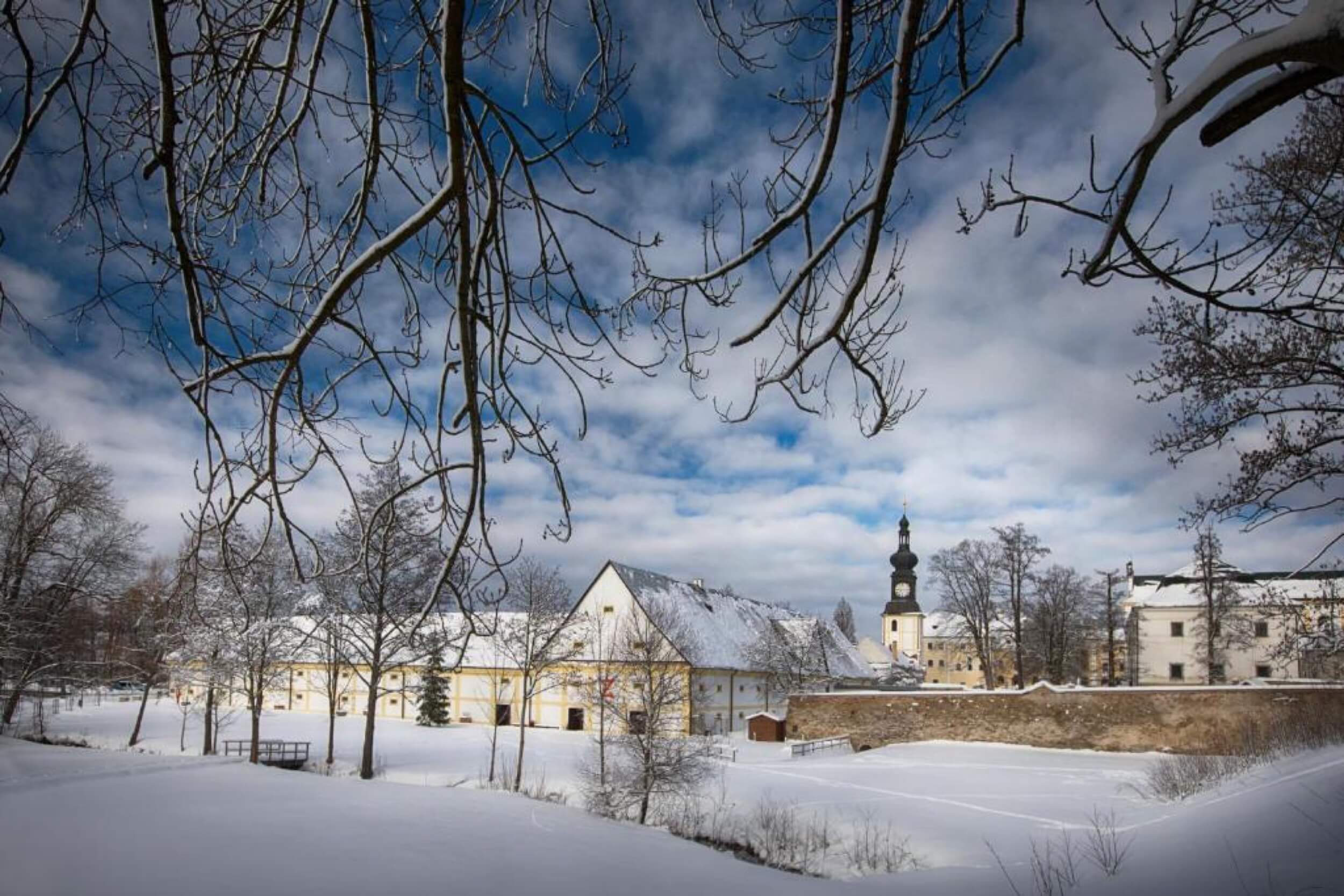 zdar nad sazavou castle snowy