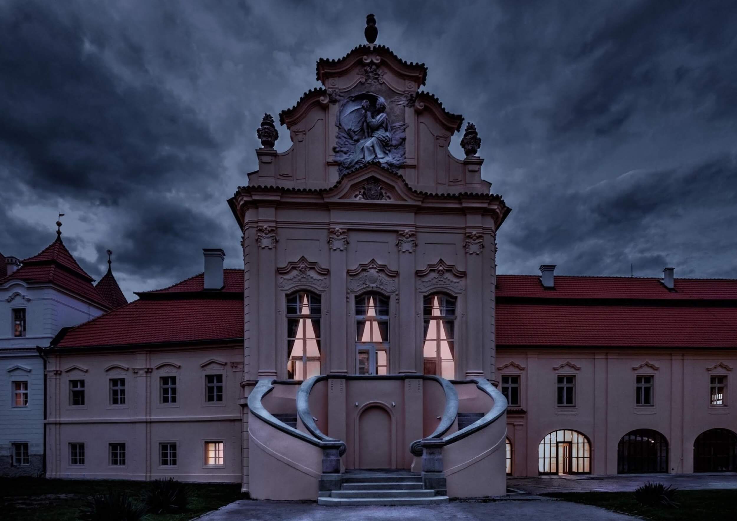 zeliv monastery at night