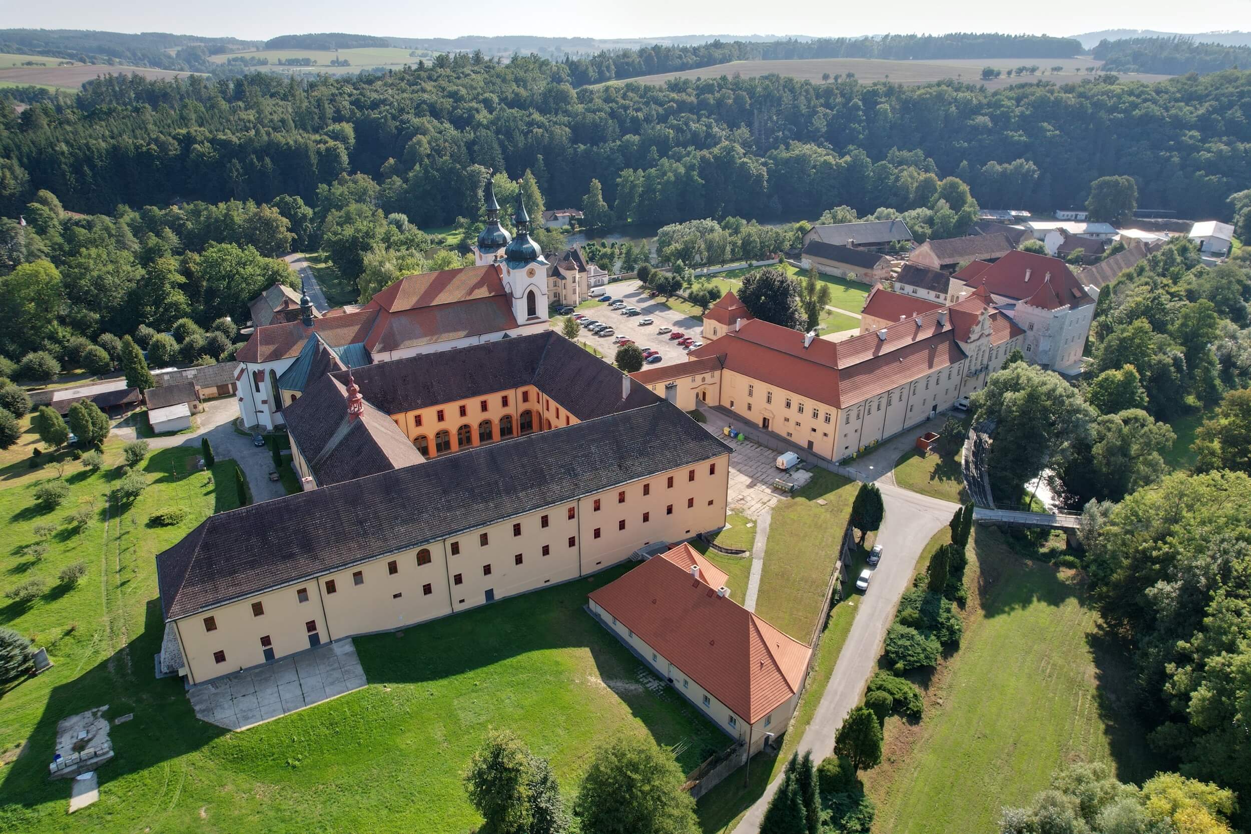 zeliv monastery from sky