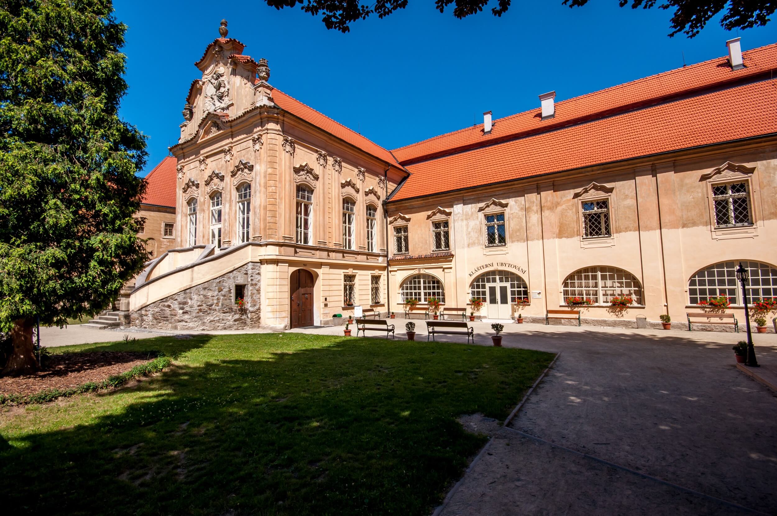 zeliv monastery outside bench